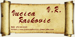 Vučica Rašković vizit kartica